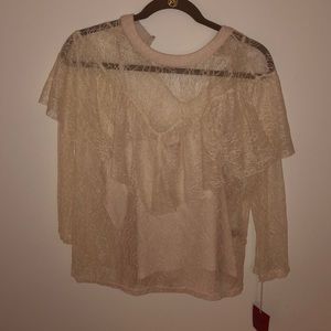 Lace 3/4 Sleeve Blouse